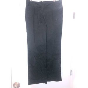 JJill black ankle length straight ‎ pants.  Cotton.